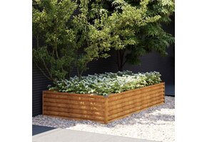 VidaXL Verhoogde Plantenbak 195x100x36 cm Cortenstaal - Nu 40% Korting!