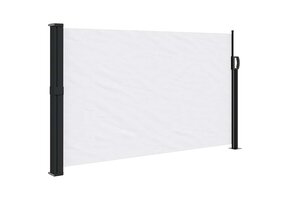 VidaXL Uittrekbaar Windscherm 117x300cm Wit - 40% Korting!