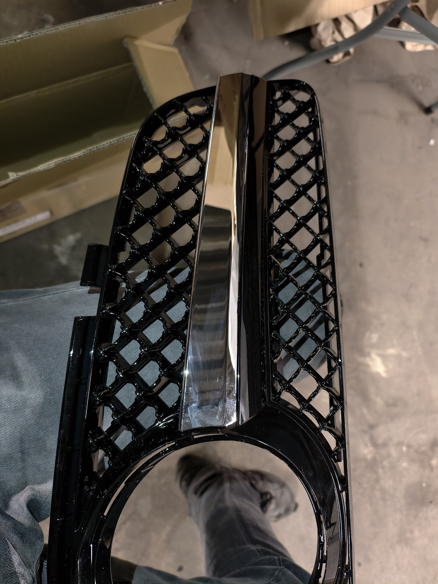 Grill MERCEDES SL R230 (01-06) CL63 Stijl - Zwart/Chroom - 50% Korting!