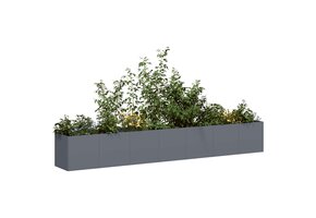 VidaXL Plantenbak 280x40x40cm Staal Antraciet | -40% Korting!