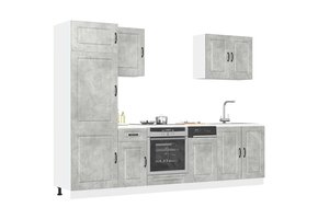 vidaXL Ovenkast Kalmar Betongrijs - 96% Korting! Op = Op!