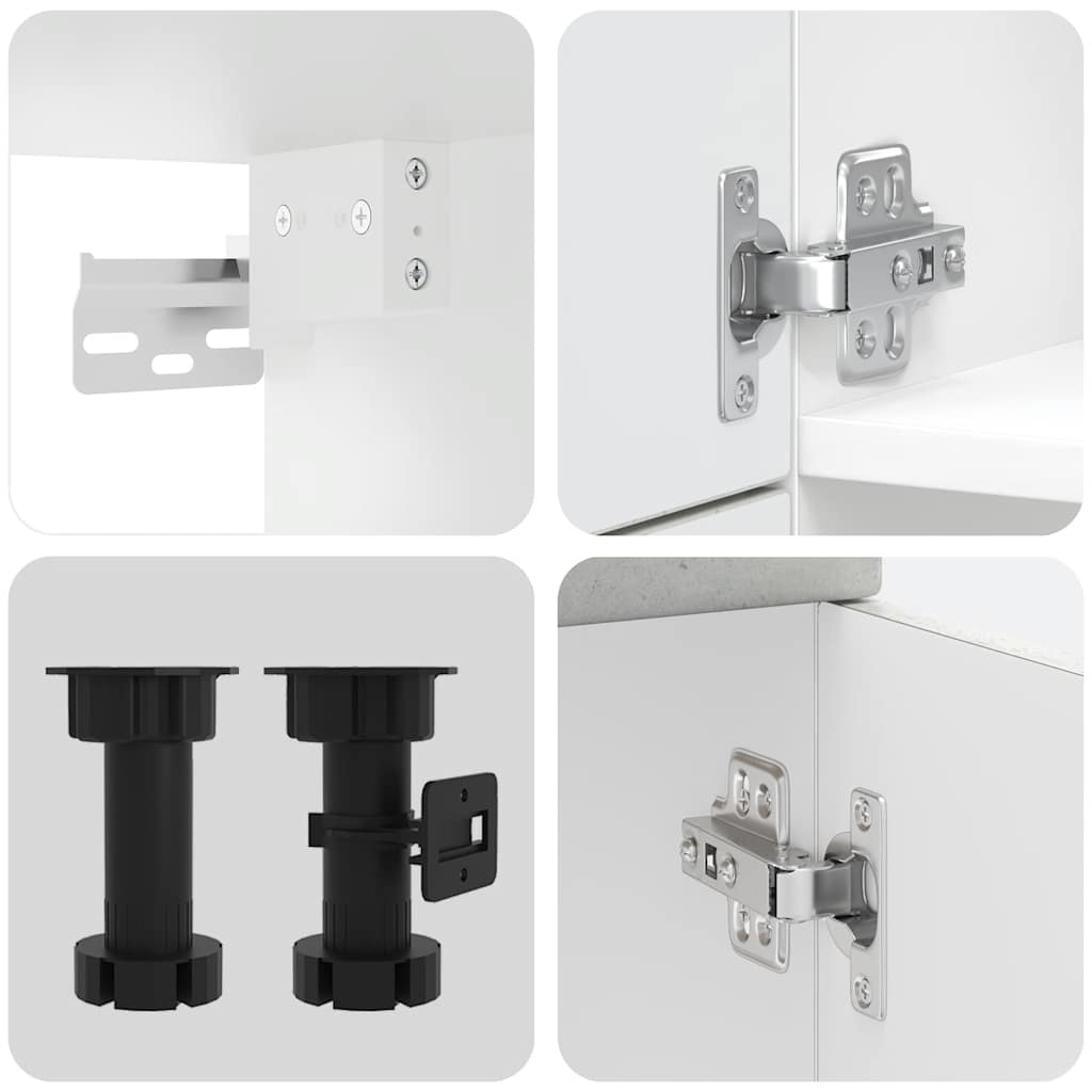 vidaXL Ovenkast Kalmar Betongrijs - 96% Korting! Op = Op!