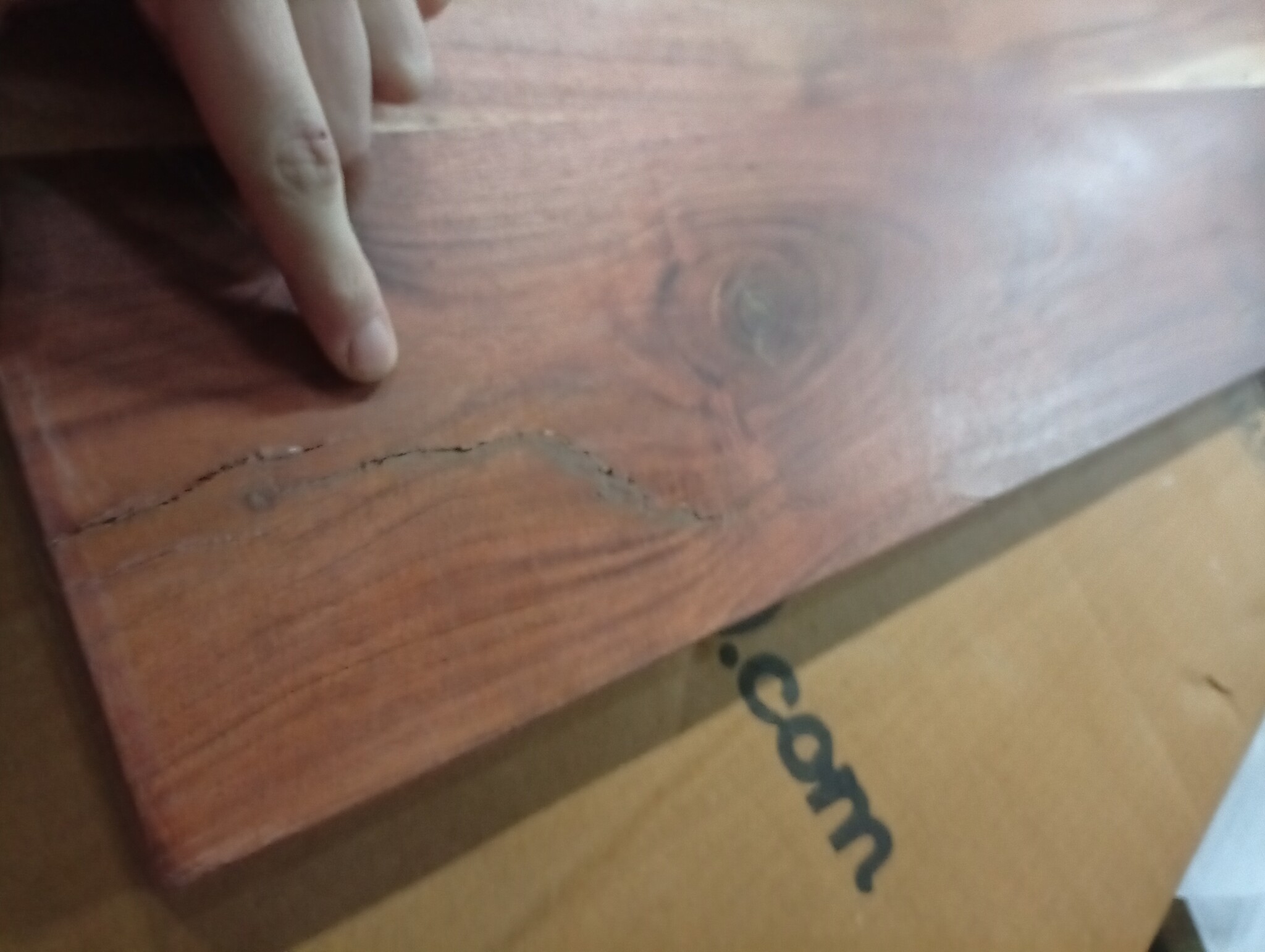 VidaXL Tafelblad Acaciahout 80x40cm - 60% Korting! Lichte barst