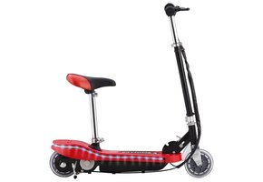 VidaXL Kinderstep met Zadel & LED Rood | 64% Korting!