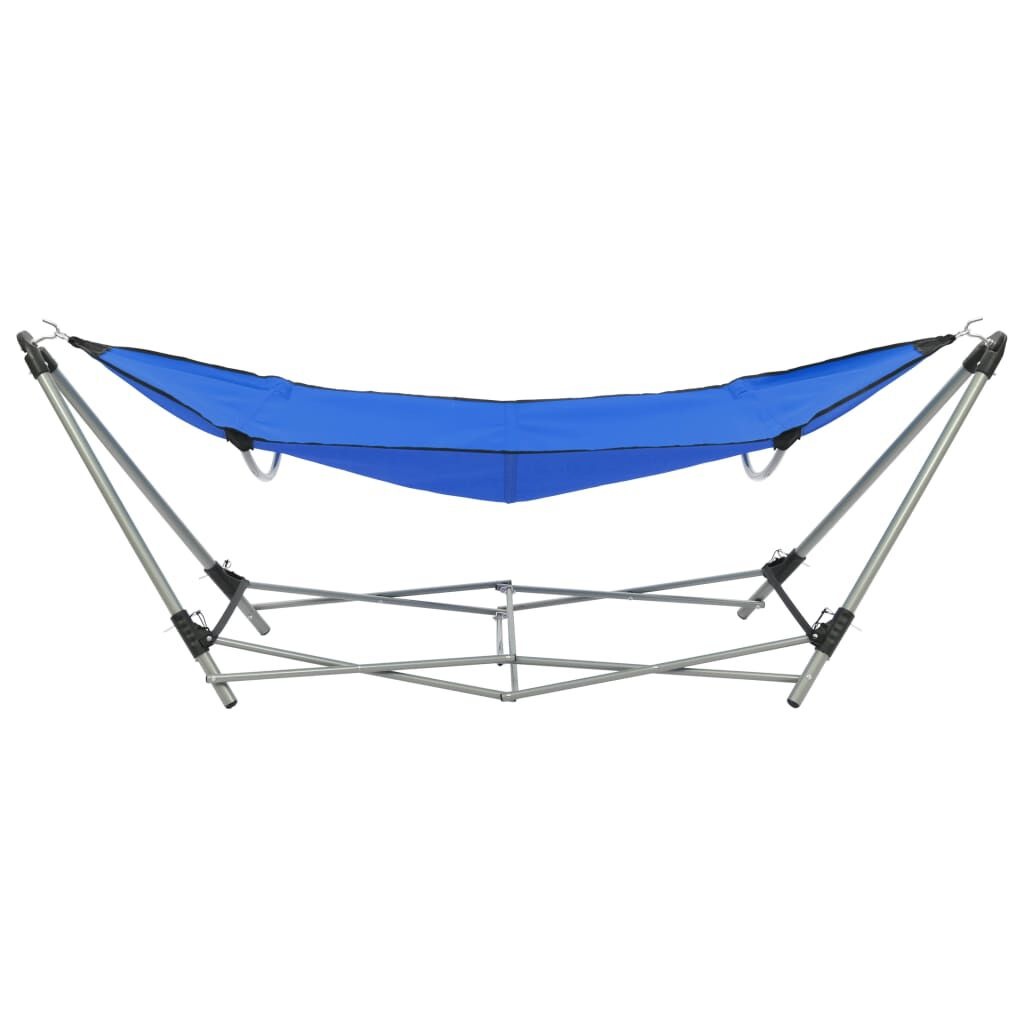vidaXL Blauwe Hangmat met Standaard - 40% Korting! | Ideaal voor Tuin & Camping