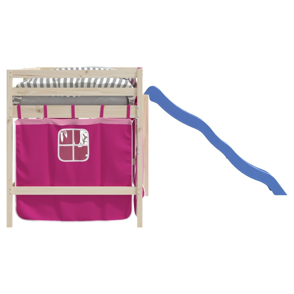 vidaXL Gordijnen Hoogslaper Polyester Roze - 42% Korting!