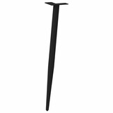 VidaXL Salontafelpoten Staal Zwart (4 stuks) - 47% Korting!