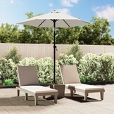 VidaXL Parasol 200x224cm Zandwit | 40% Korting | Zo Goed Als Nieuw!