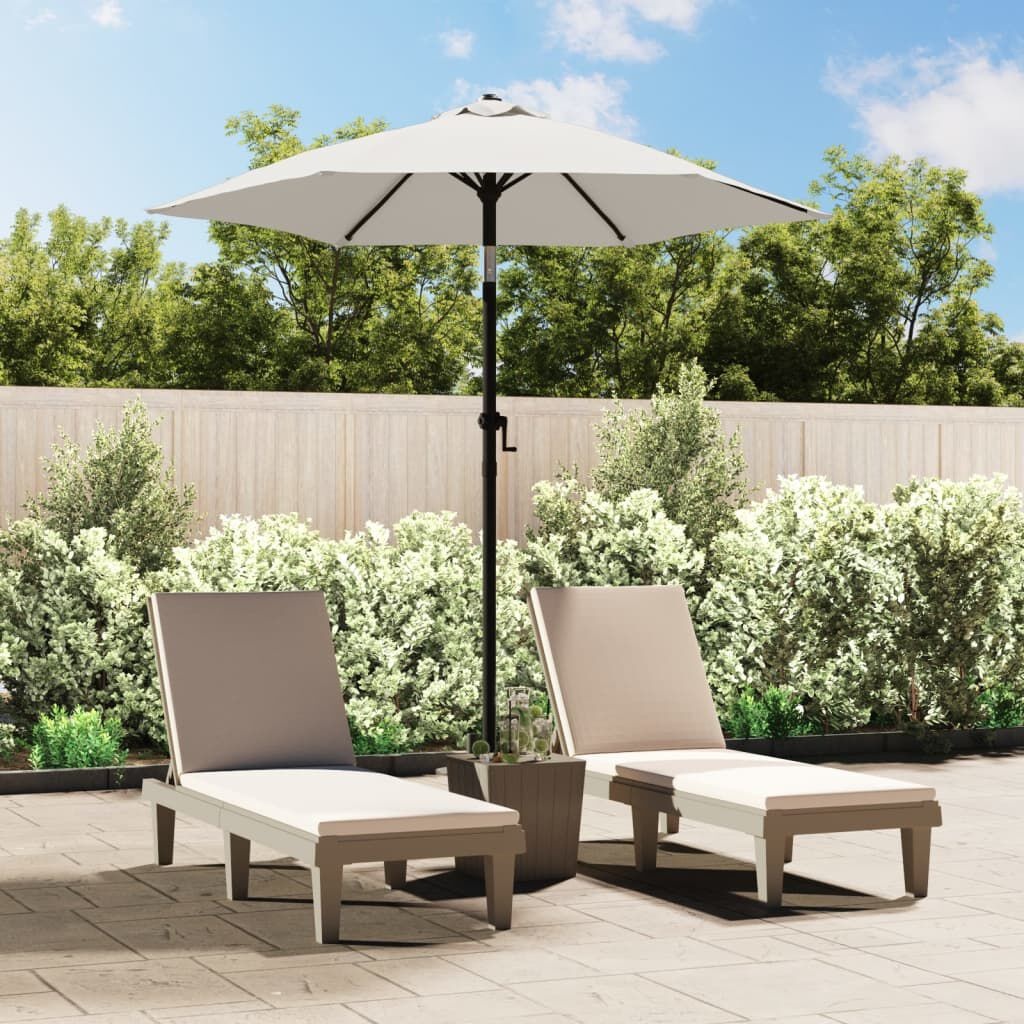 VidaXL Parasol 200x224cm Zandwit | 40% Korting | Zo Goed Als Nieuw!