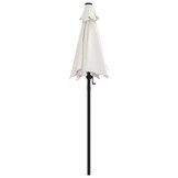 VidaXL Parasol 200x224cm Zandwit | 40% Korting | Zo Goed Als Nieuw!