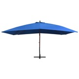 VidaXL Zweefparasol Blauw 400x300cm - 53% Korting! Ongebruikt!