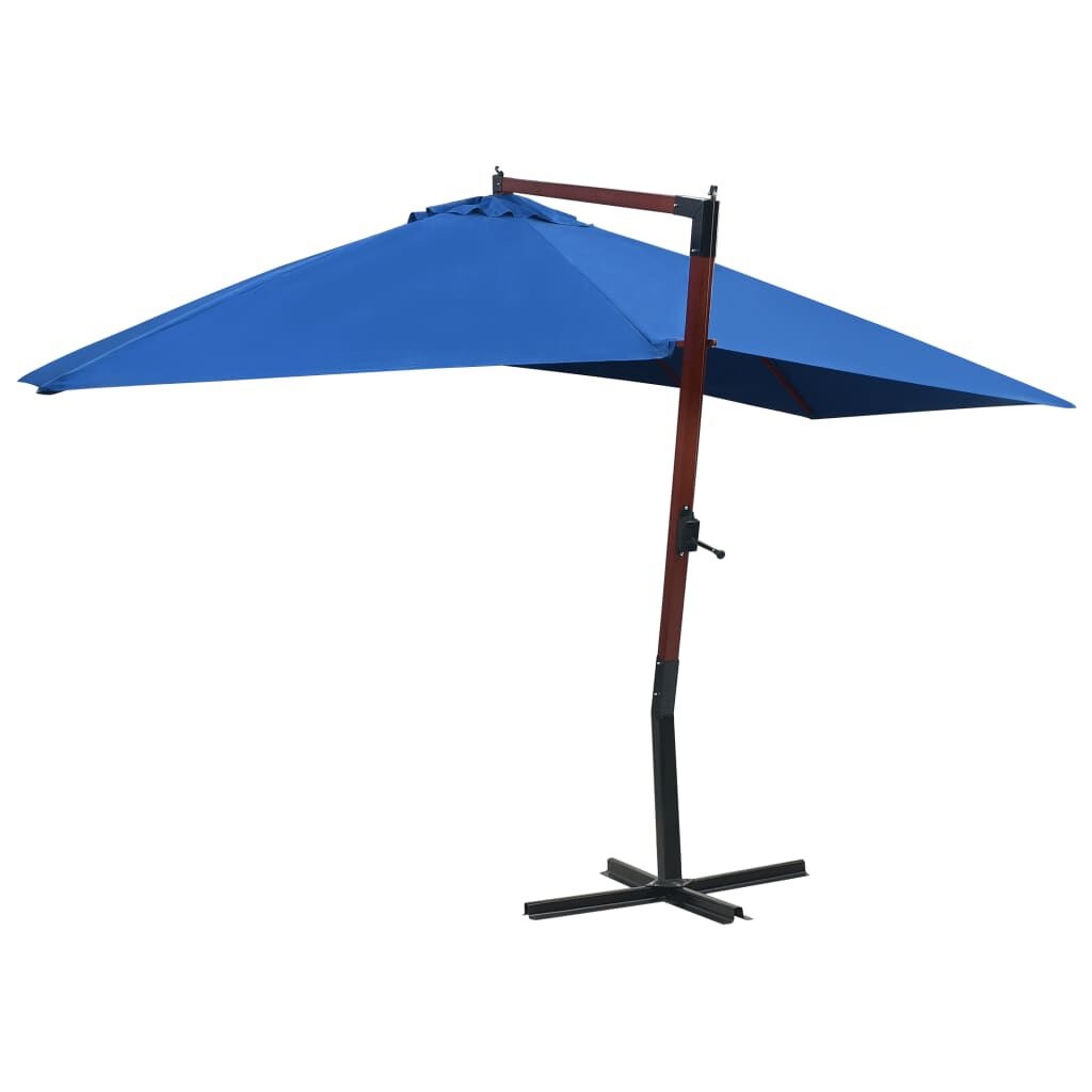 VidaXL Zweefparasol Blauw 400x300cm - 53% Korting! Ongebruikt!