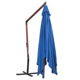 VidaXL Zweefparasol Blauw 400x300cm - 53% Korting! Ongebruikt!