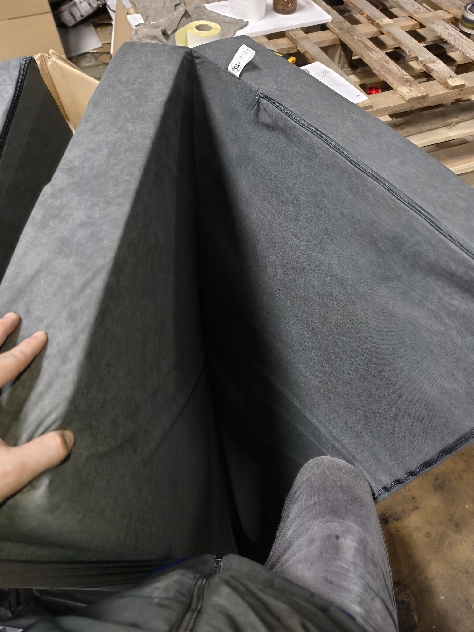 Logeermatras Twijfelaar Grijs 120x200x10 cm - Opvouwbaar & Comfortabel - 64% Korting!