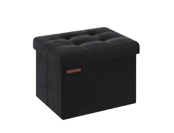 Opbergkruk Fluweel Ink Black 40x32x31cm - 56% KORTING!