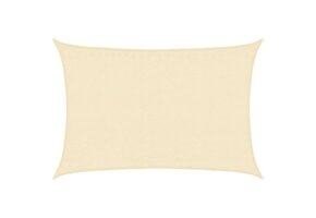 vidaXL Zonnezeil Crème 3,5x4,5m HDPE - 51% Korting!