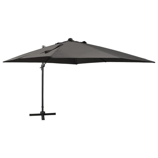 VidaXL Zweefparasol Antraciet 300cm LED - 64% Korting!