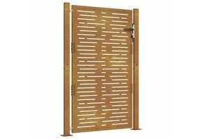 vidaXL Poort Cortenstaal 105x130cm - 55% Korting! Uniek Lasergesneden Ontwerp