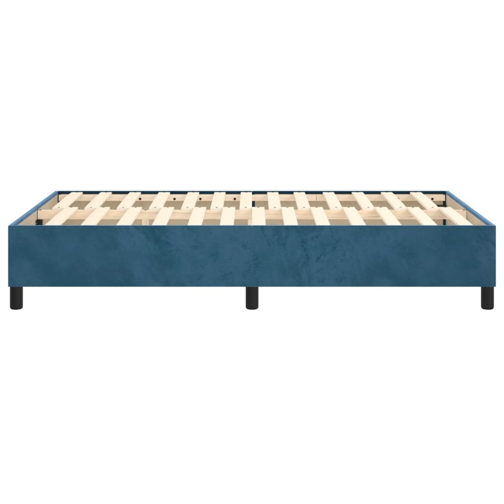 vidaXL Bedframe Donkerblauw Fluweel 120x200 cm - 55% Korting!