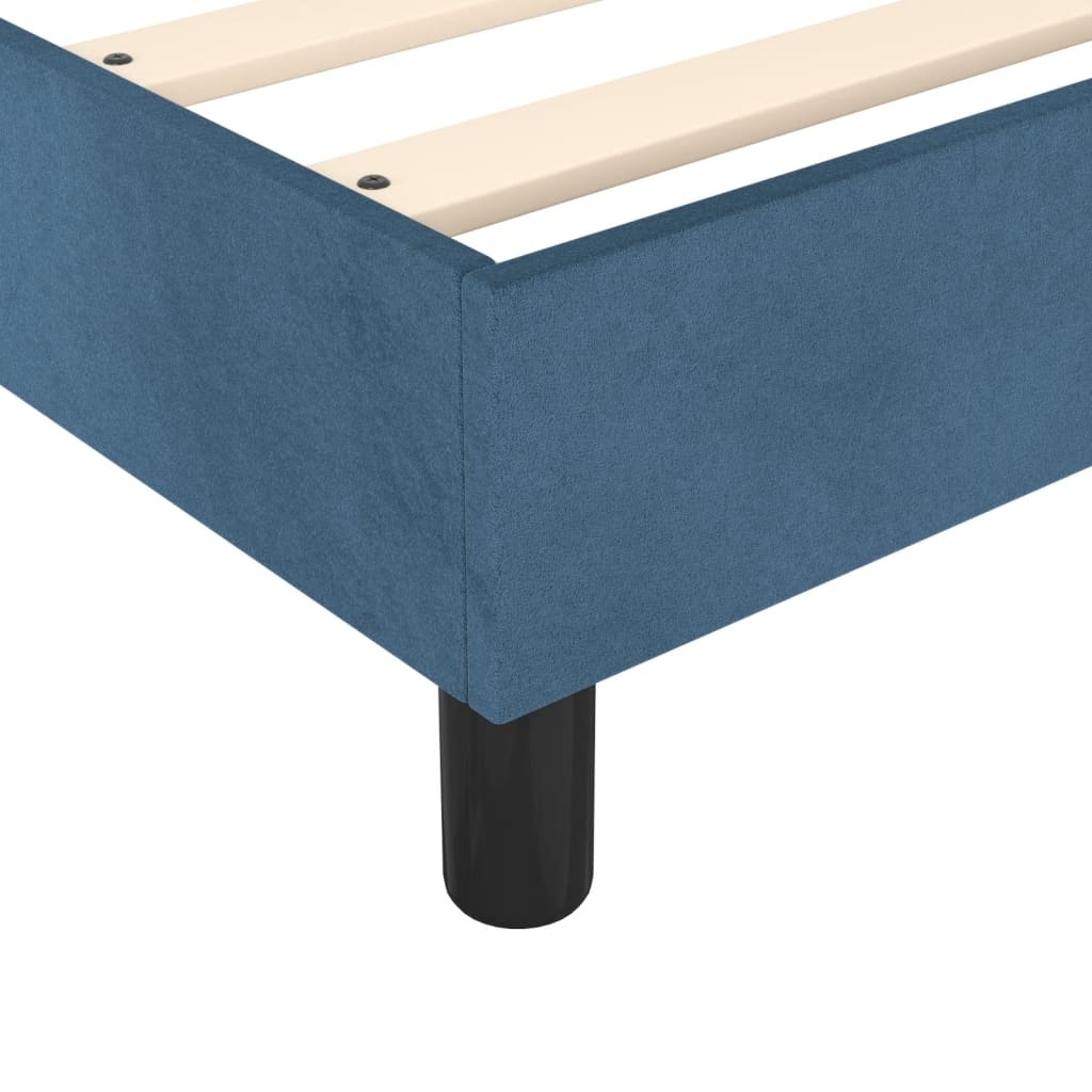 vidaXL Bedframe Donkerblauw Fluweel 120x200 cm - 55% Korting!