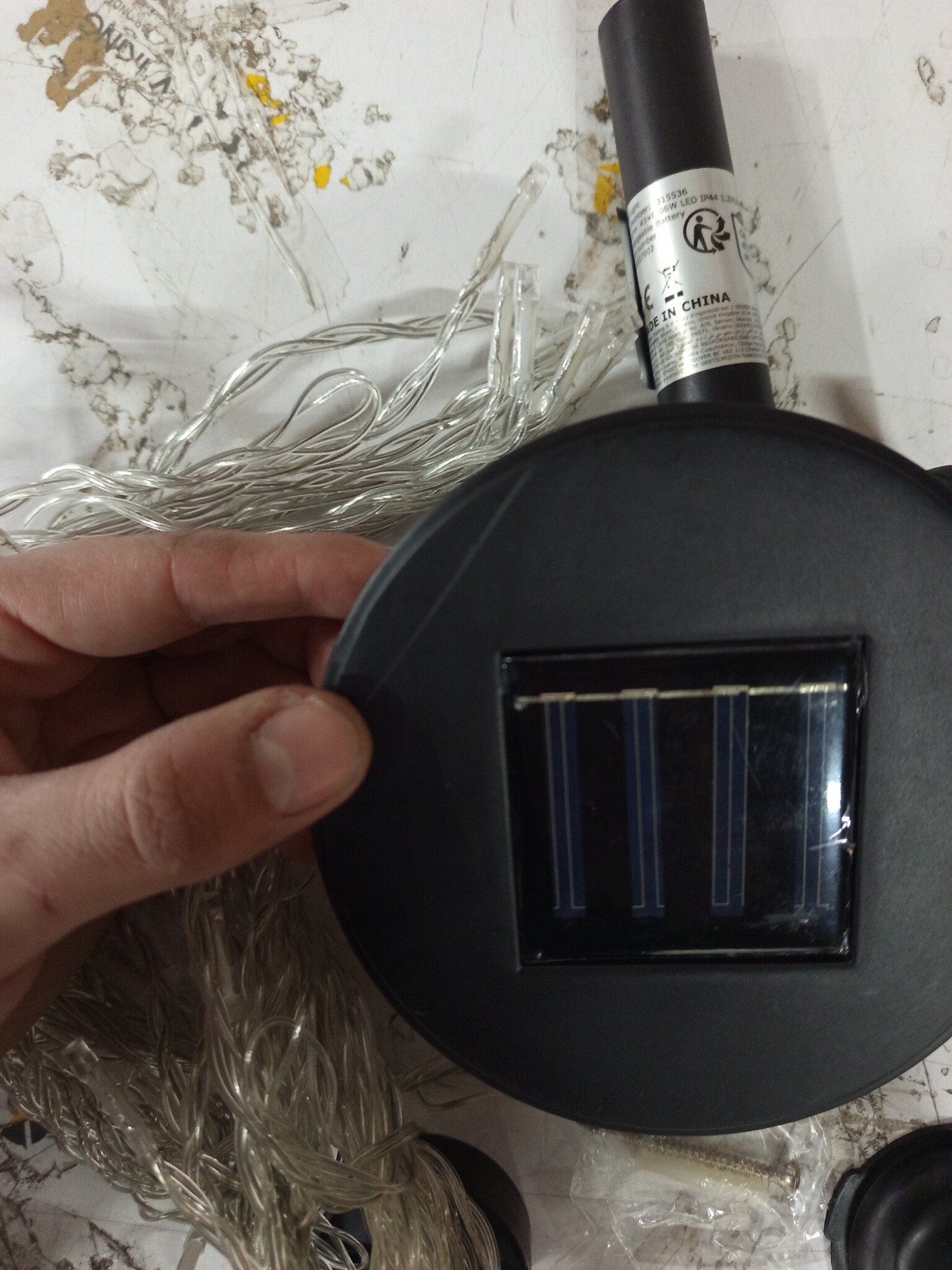 vidaXL Zonne-energie Lichtslinger Prieel - Warmwit LED - 60% Korting!