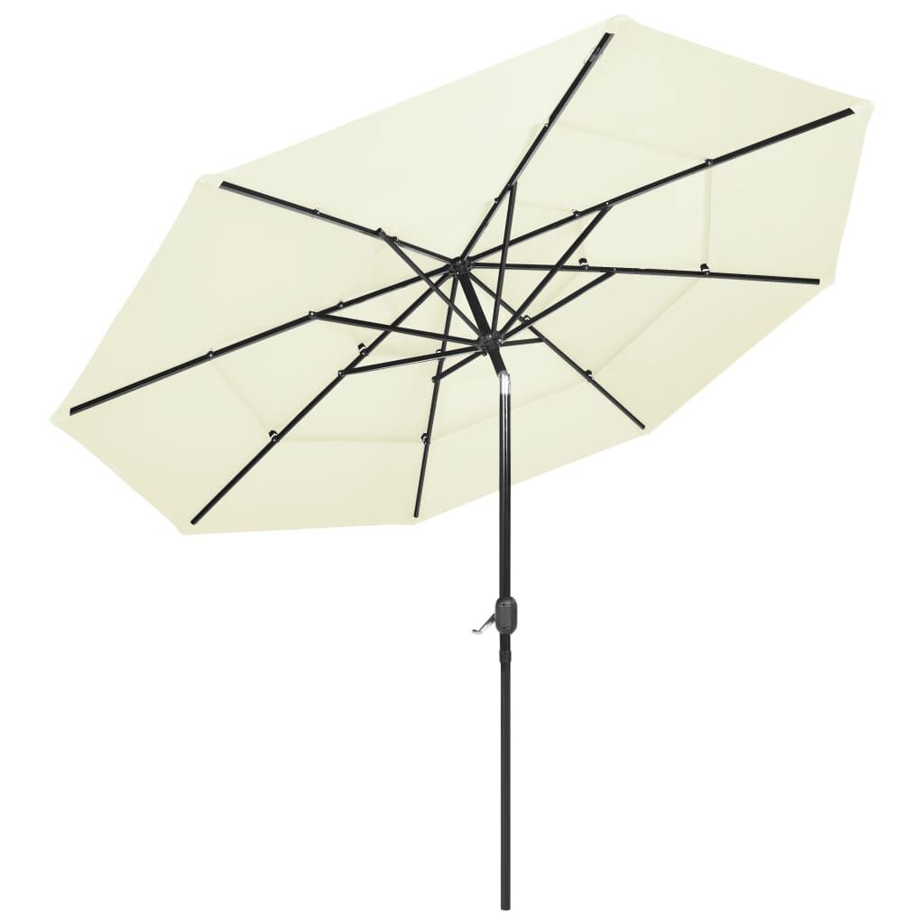 VidaXL Parasol Zandkleurig (3m) - 68% Korting! Goede Staat!