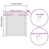 Plisséjaloezie Wit 110x125 cm - Retourneerde Kwaliteit met 51% Korting!