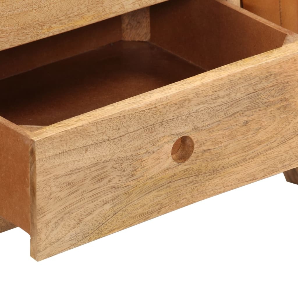 vidaXL Bankje Turnbok 107cm Echt Leer | 55% Korting | Uniek Vintage Design!