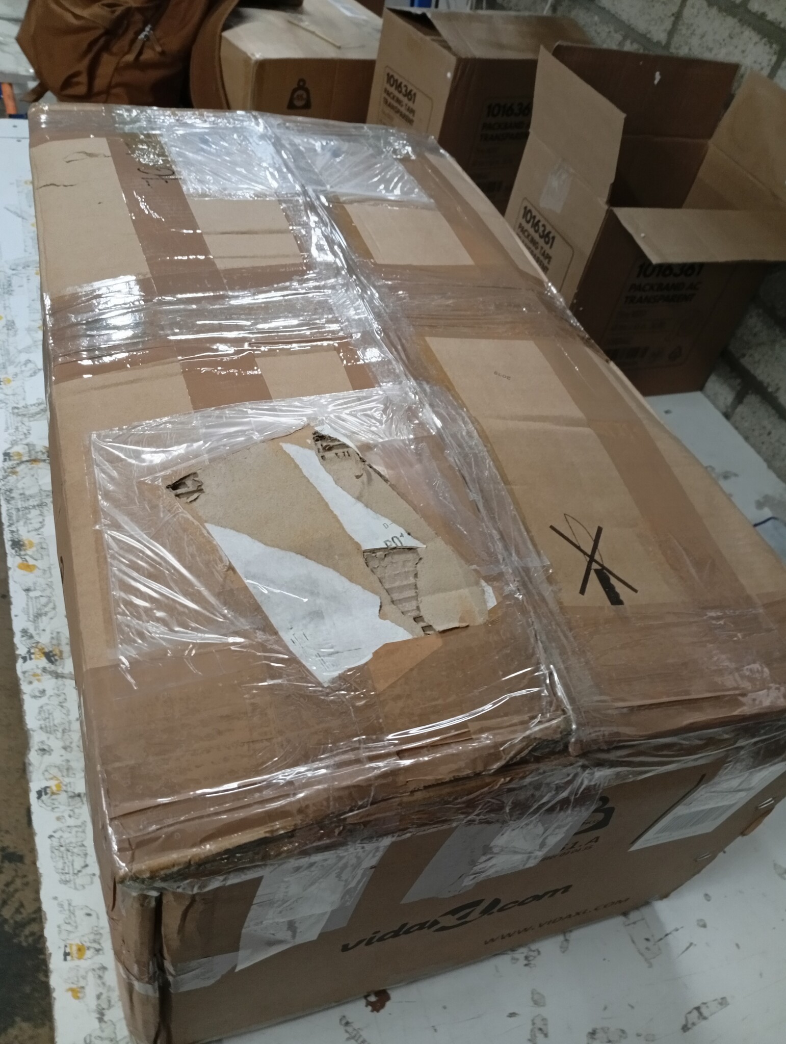 Retourtje: Grote Plantenbak Grijs 160x120x53cm - 55% Korting!