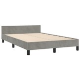 VidaXL Bedframe Lichtgrijs Fluweel 120x200 - 59% Korting! Laatste Stuk!
