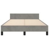 VidaXL Bedframe Lichtgrijs Fluweel 120x200 - 59% Korting! Laatste Stuk!