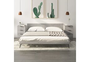 VidaXL Nachtkastjes 2 st betongrijs | 40% Korting | Zo Goed Als Nieuw!