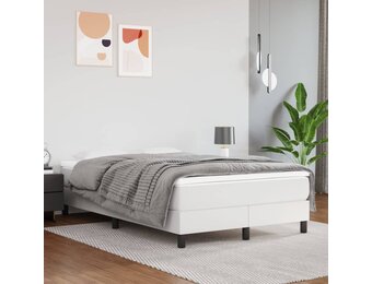 vidaXL Wit Kunstleer Bedframe (120x200 cm) - 55% Korting!