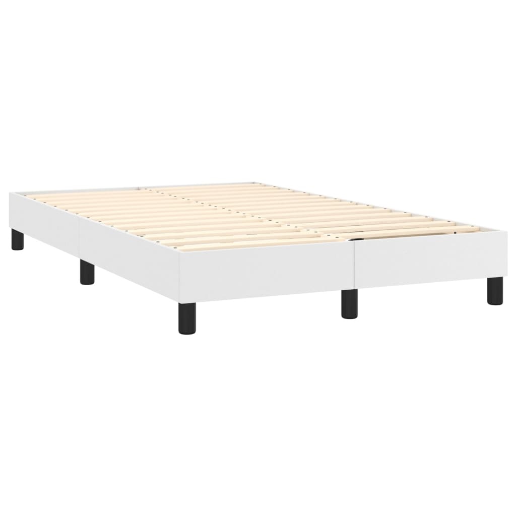 vidaXL Wit Kunstleer Bedframe (120x200 cm) - 55% Korting!