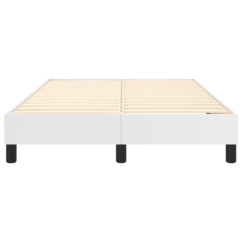 vidaXL Wit Kunstleer Bedframe (120x200 cm) - 55% Korting!