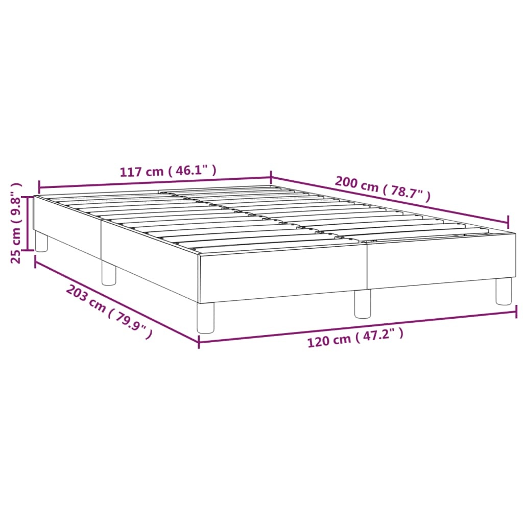 vidaXL Wit Kunstleer Bedframe (120x200 cm) - 55% Korting!