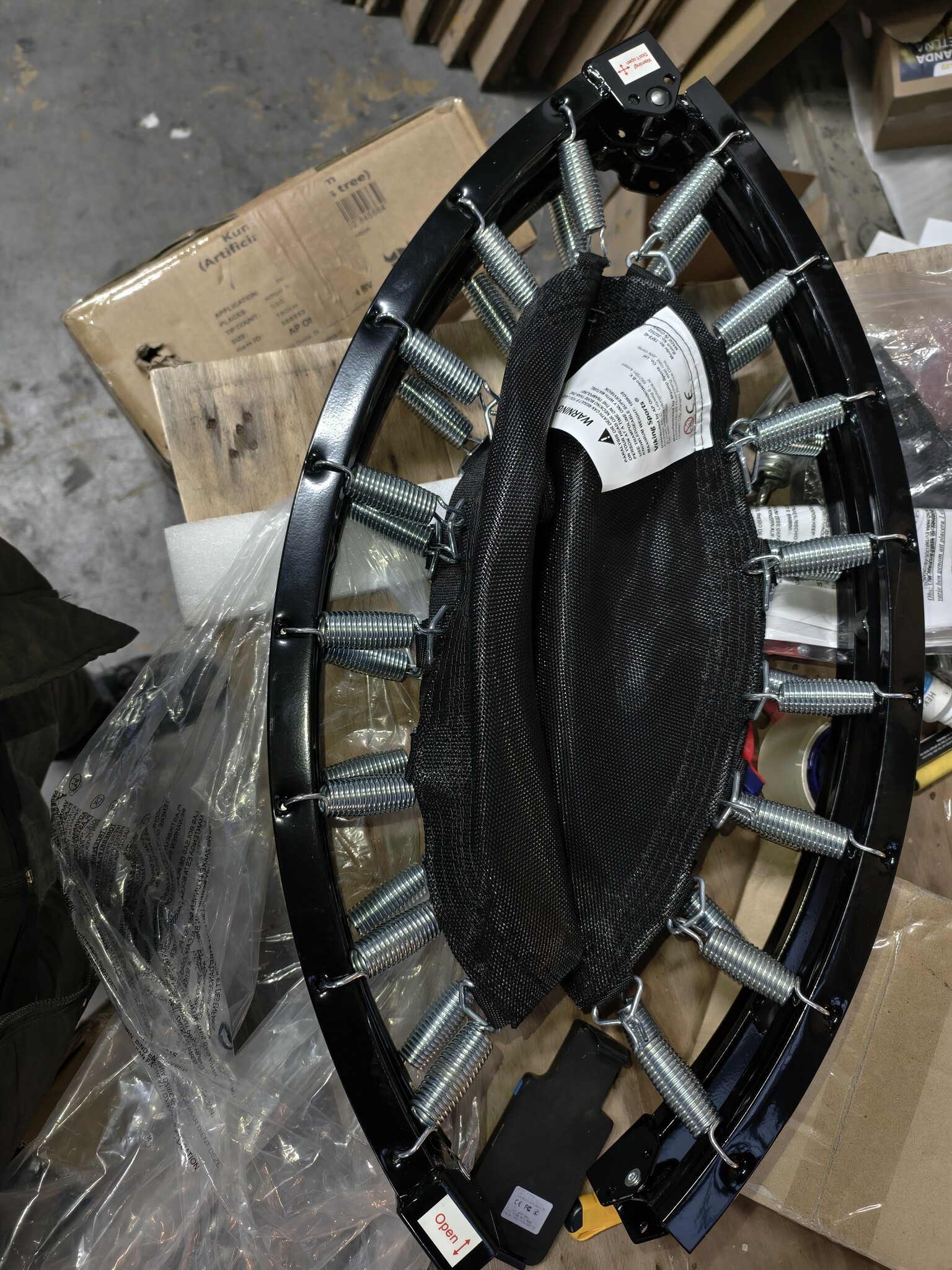 Fitness Trampoline Zwart Opvouwbaar ⌀ 101cm - 40% Korting!