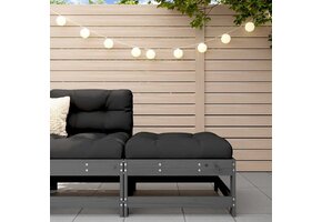 vidaXL Tuinvoetenbank met Kussen: Massief Grenenhout | 51% Korting!