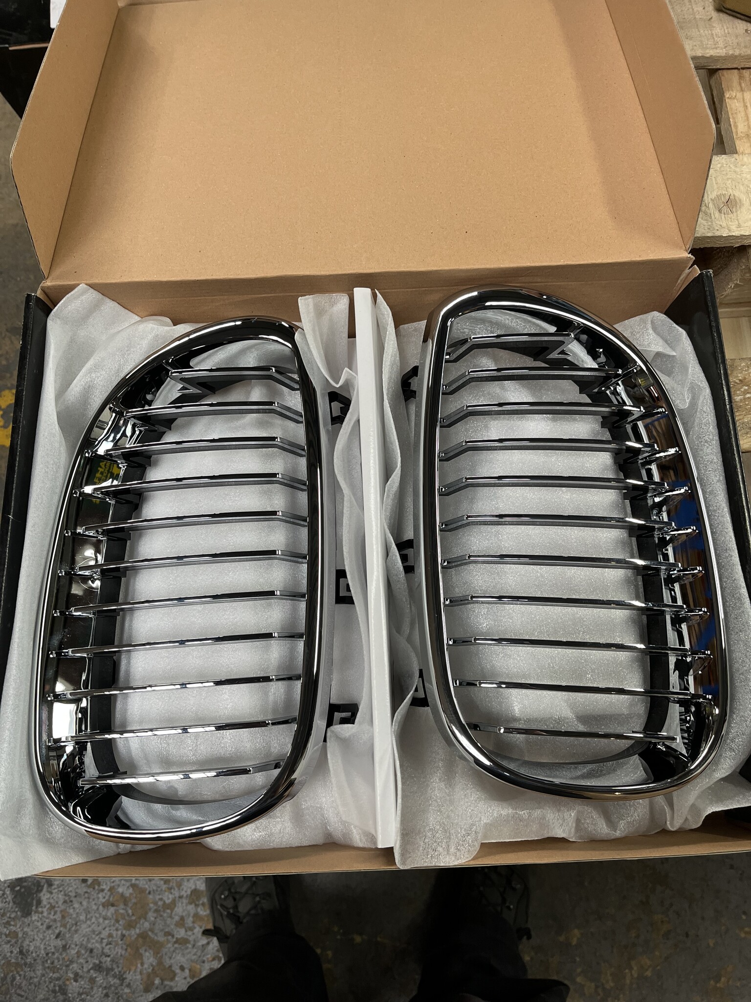 BMW E60/E61 Grill - 68% KORTING! Chroom (2003-2010)