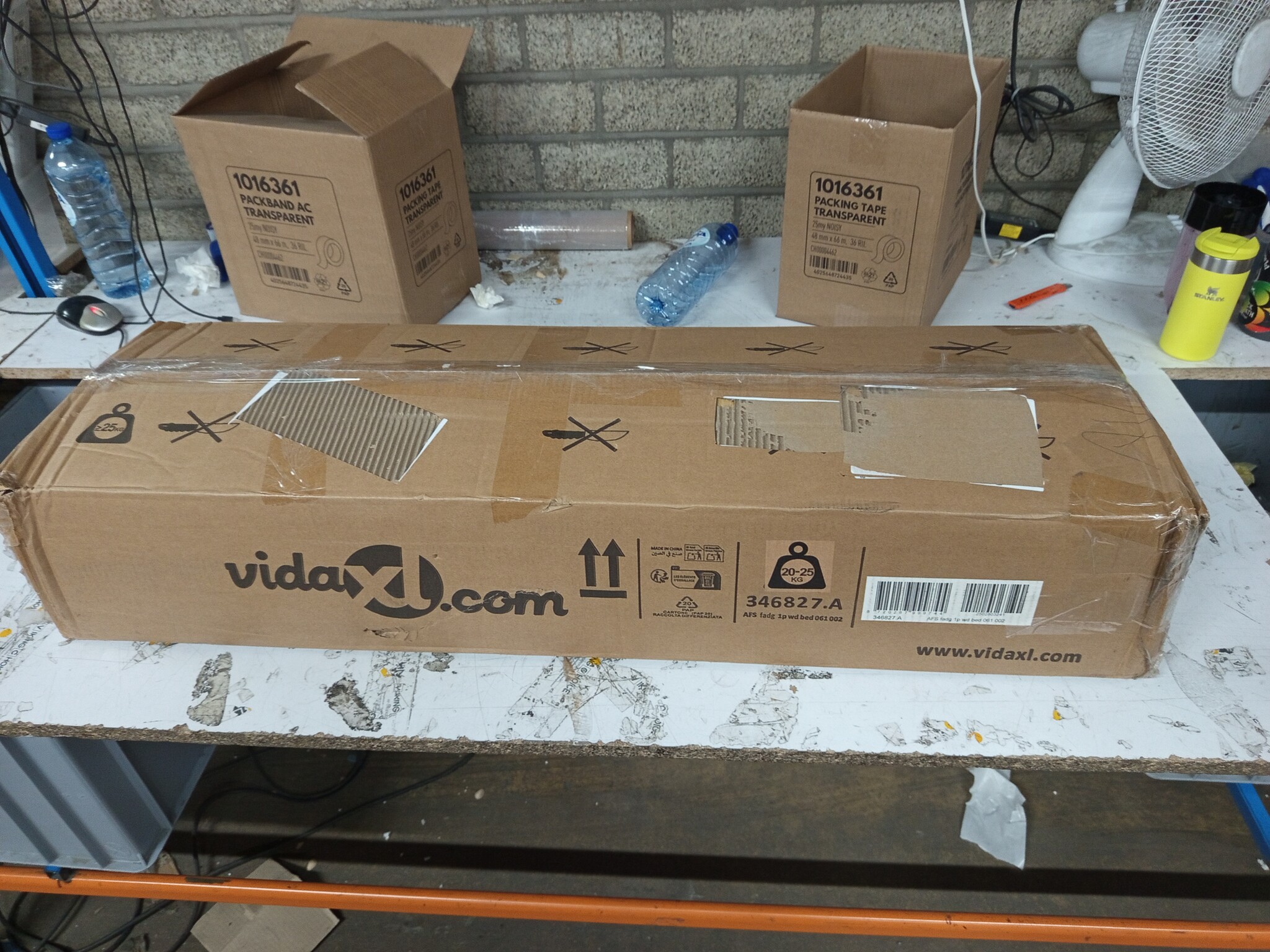 vidaXL Bedframe Donkergrijs 160x200cm - Nu 60% Korting!