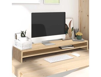 vidaXL Monitorstandaard 100x24x13cm Sonoma Eiken - 55% Korting!