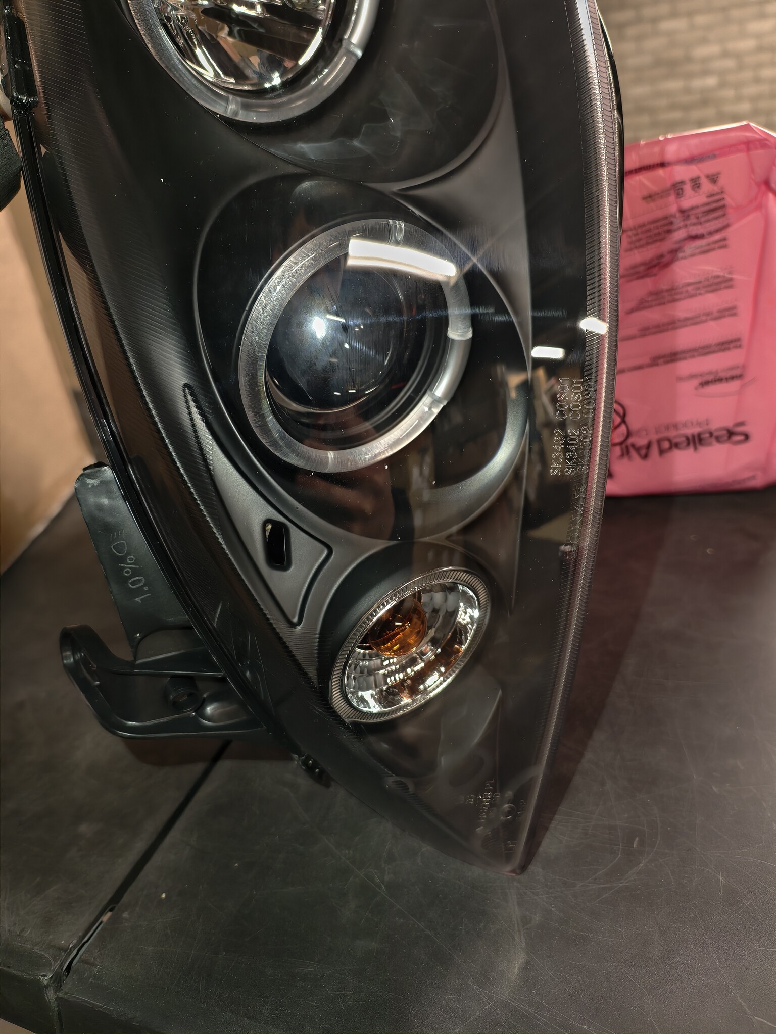 Koplampen Dual Halo Angel Eyes Zwart - Opel Corsa C (2000-2009) - 55% Korting!