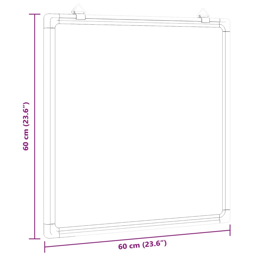 VidaXL Whiteboard Magnetisch 60x60cm - 60% Korting!