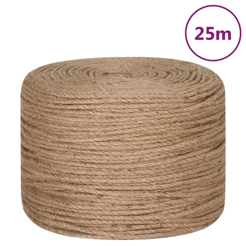 vidaXL Jute Touw 25m (8mm dik) - 35% Korting! Ongebruikt