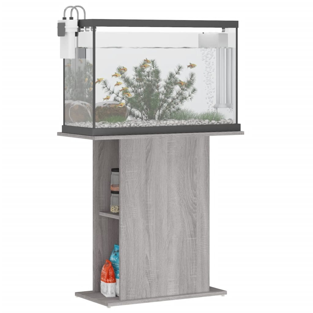 VidaXL Aquariumstandaard 75x36x72,5 cm Grijs Sonoma - 35% Korting!