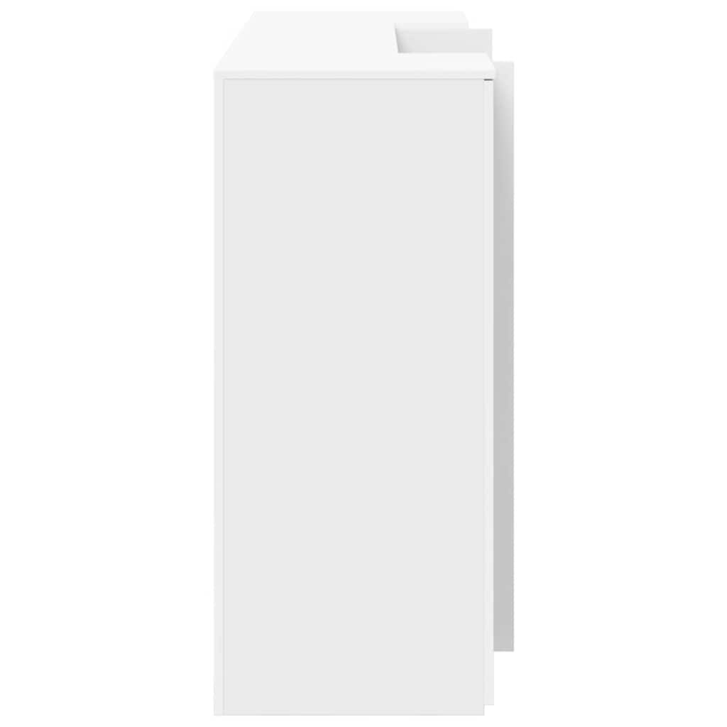 VidaXL Opbergkast Wit (81% Korting!) - Bewerkt Hout - 40x45x103,5 cm