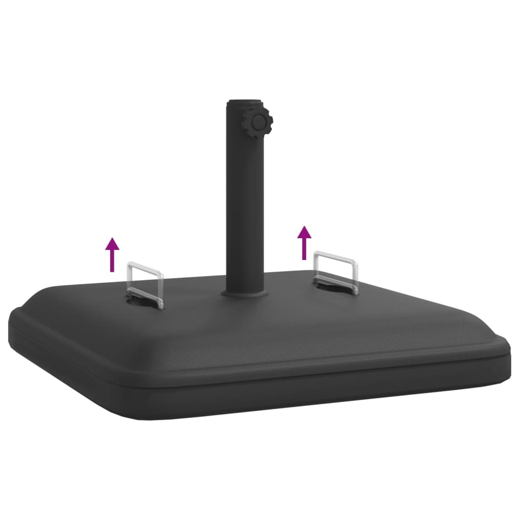 VidaXL Parasolvoet 27kg - 40% Korting! - Vierkant met Handvatten
