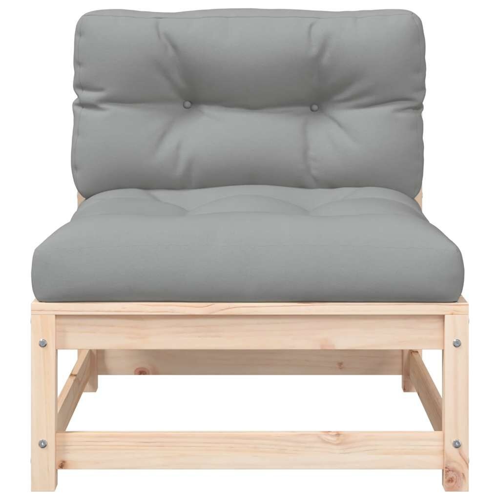 VidaXL Tuinbank 2-zits Grenenhout & Kussens - 46% Korting!