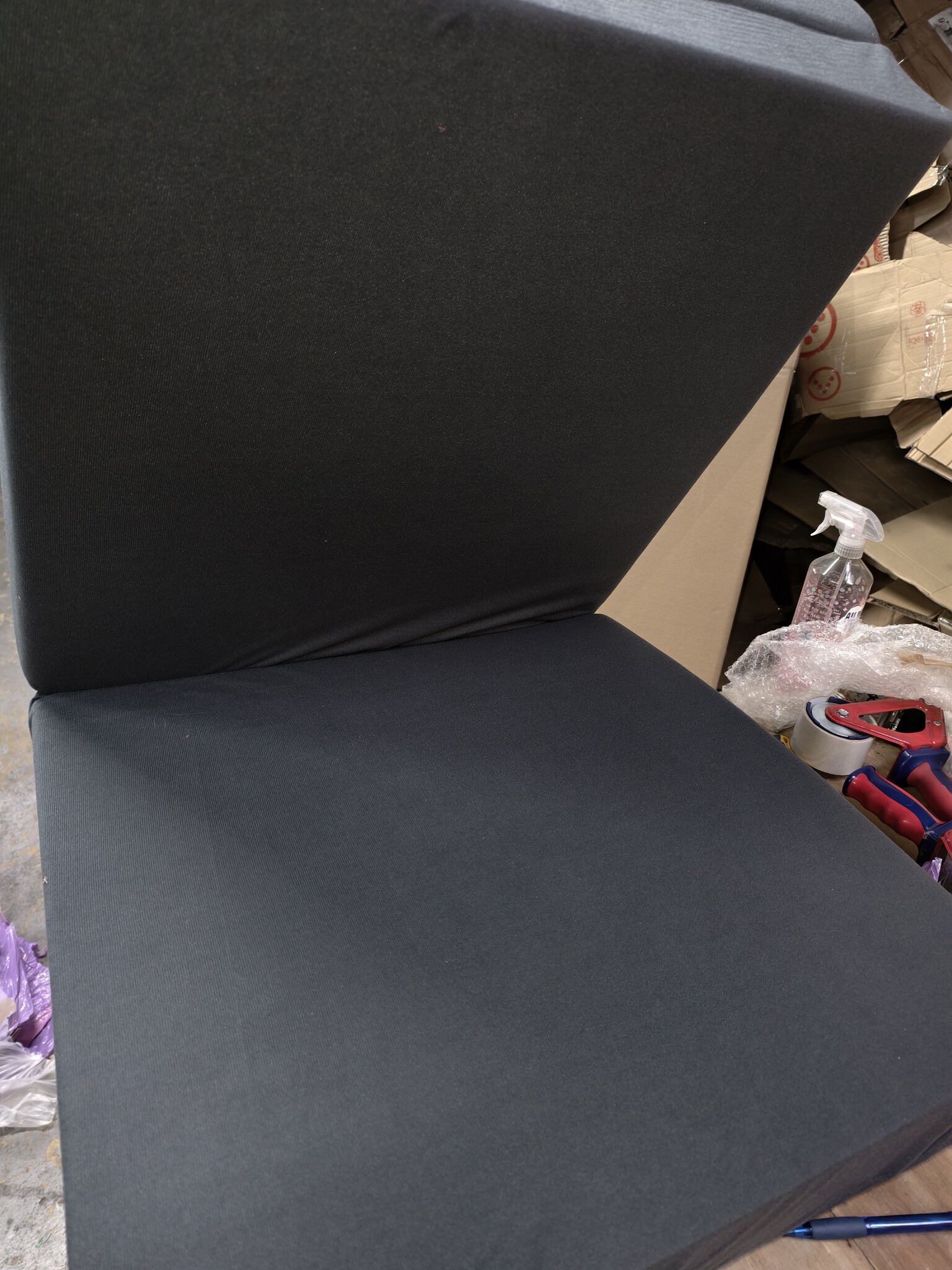 Logeermatras Grijs Opvouwbaar 195x65x10cm - Nu 55% Korting!