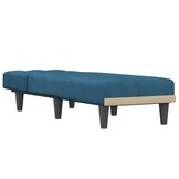 vidaXL Chaise longue fluweel blauw - Nu 40% Korting!